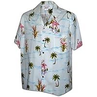 Flamigo in The Pond Men's Tropical Shirts