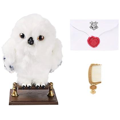 Wizarding World Harry Potter, Enchanting Hedwig Interactive Owl With Over 15 Sounds and Movements and Hogwarts Envelope, Kids Toys For Ages 5 and Up