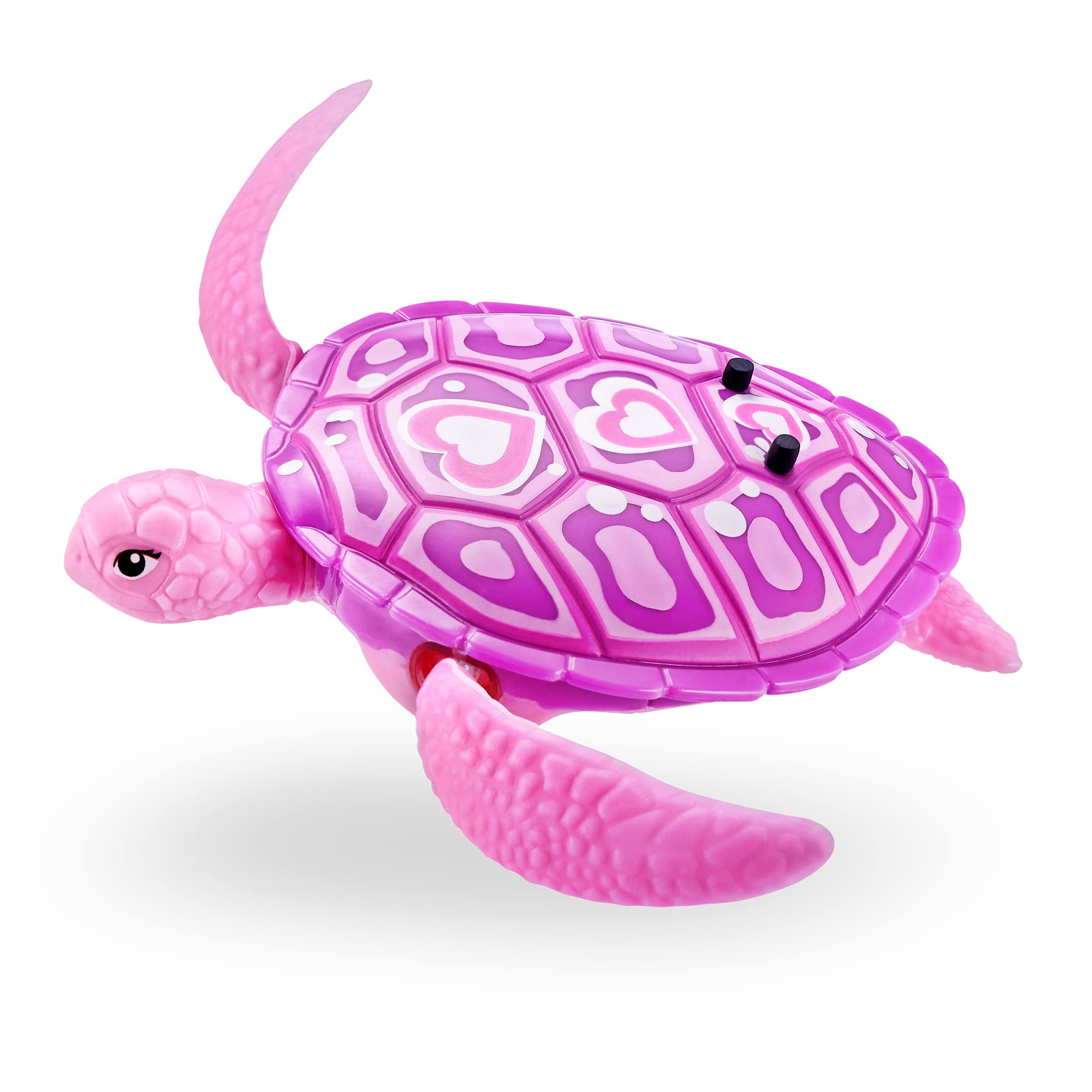 Robo Alive Robo Turtle Robotic Swimming Turtle (Green + Pink) by ZURU Water Activated, Comes with Batteries, Exclusive (2 Pack)