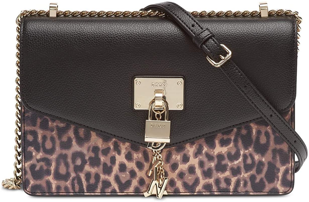 DKNY Elissa Large Leopard Shoulder Bag