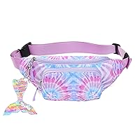 Kids Fanny Pack for Girls, Cute Waist Bag with Mermaid Pendant Gift