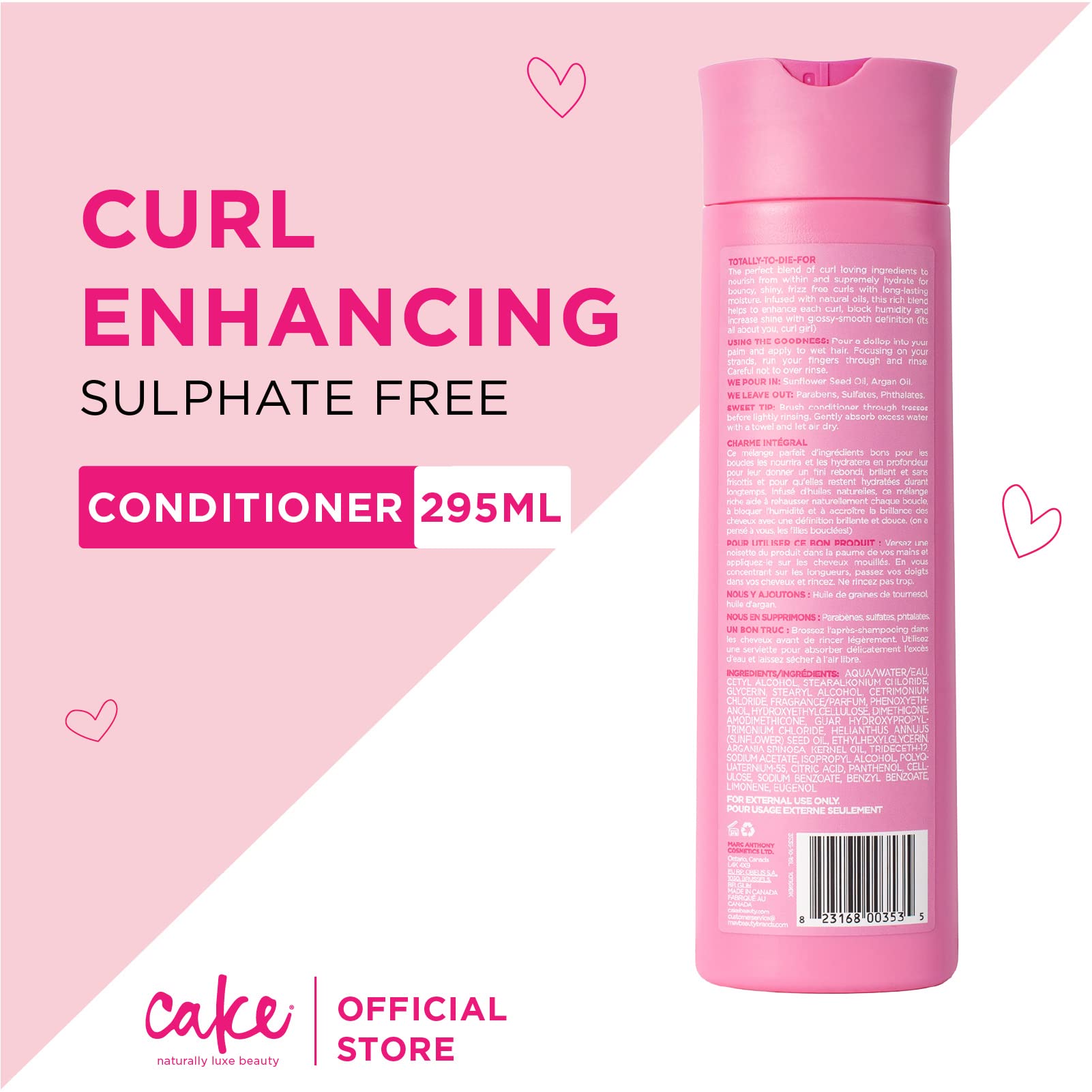 Cake Beauty The Curl Next Door Curl Enhancing Conditioner, 10 Ounce