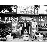 Alabama Food Stand 1936 Na Roadside Fruit And Fish Stand Near Birmingham Alabama Photographed By Walker Evans 1936 Poster Print by (18 x 24)
