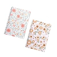 2 Pcs Sticker Book Collecting Album Sticker Collecting Book Sticker Collecting Album Sticker Album Blank Sticker Book A5 Size 8.3 x 5.8 Inches with 80 Pages (Flower and leaf-B)