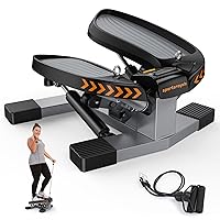 Sportsroyals Stair Stepper for Exercises-Twist Stepper with Resistance Bands and 330lbs Weight Capacity