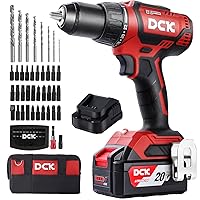 Brushless Cordless Drill Set, 20V Max Electric Drill with 4.0Ah Battery 531in.lbs, 1/2Inch Keyless All-Metal Chuck, 2 Variable Speeds, Power Drill Kit for Screw Wood/Ceramic/Tile/Steel KDJZ04-13