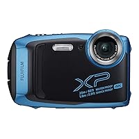 Fujifilm FinePix XP140 Waterproof Digital Camera w/16GB SD Card - Sky Blue