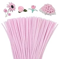 200pcs Pipe Cleaners,Pipe Cleaners Chenille Stems for Craft, Fuzzy Sticks Christmas Craft Supplies for DIY Art & Creative Crafts Decorations（Light Pink）