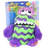 Worry Monster Plush Soft Toy Purple & Green