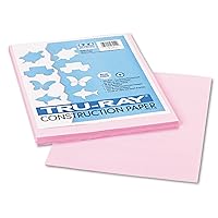Pacon 103012 Tru-Ray Construction Paper, 76 lbs., 9 x 12, Pink, 50 Sheets/Pack