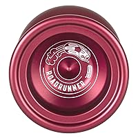 Duncan Toys Roadrunner Yo-Yo, Unresponsive Expert Level Yo-Yo, Concave Bearing and Aluminum Body, Dark Red