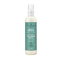 SheaMoisture Oil Shine Hair Spray for Wig and Weave, Tea Tree and Borage Seed Oil, Paraben-free Hair Shine Spray, 8 FL Oz SheaMoisture Oil Shine Hair Spray for Wig and Weave, Tea Tree and Borage Seed Oil, Paraben-free Hair Shine Spray, 8 FL Oz