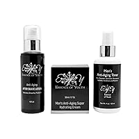Essence of Youth Skin Care Anti Aging Routine Kit for Men