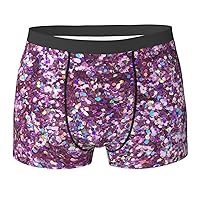 Sequin Pattern Print Mens Boxer Briefs Funny Novelty Underwear Hilarious Gifts for Comfy Breathable