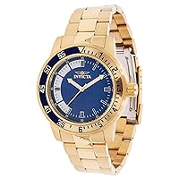 Invicta Men's Specialty 45mm Stainless Steel Quartz Watch, Gold (Model: 38604)