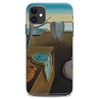 TPU Case Compatible with iPhone 15 14 13 12 11 Pro Max Plus Mini Xs Xr X 8+ 7 6 5 SE The Persistence of Memory Design Salvador Dali Print Drawing Woman Clear Slim fit Cute Flexible Silicone Art