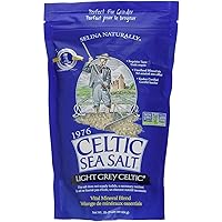 Light Grey Celtic Sea Salt 1 Pound Resealable Bag – Additive-Free, Delicious Sea Salt, Perfect for Cooking, Baking and More - Gluten-Free, Non-GMO Verified, Kosher and Paleo-Friendly