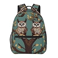 Owl Tree Branches print Lightweight Bookbag Casual Laptop Backpack for Men Women College backpack
