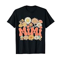 Groovy Mimi Floral Hippie Retro Daisy Flower Mother's Day T-Shirt