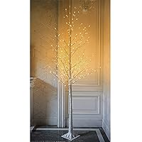 Twinkle Star Lighted Birch Tree for Home Wedding Festival Party Christmas Decoration (8 ft)