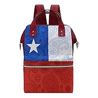 Chilean Paisley Flag Waterproof Mommy Backpack Large Capacity Nappy Bag Multifunction Travel Bag