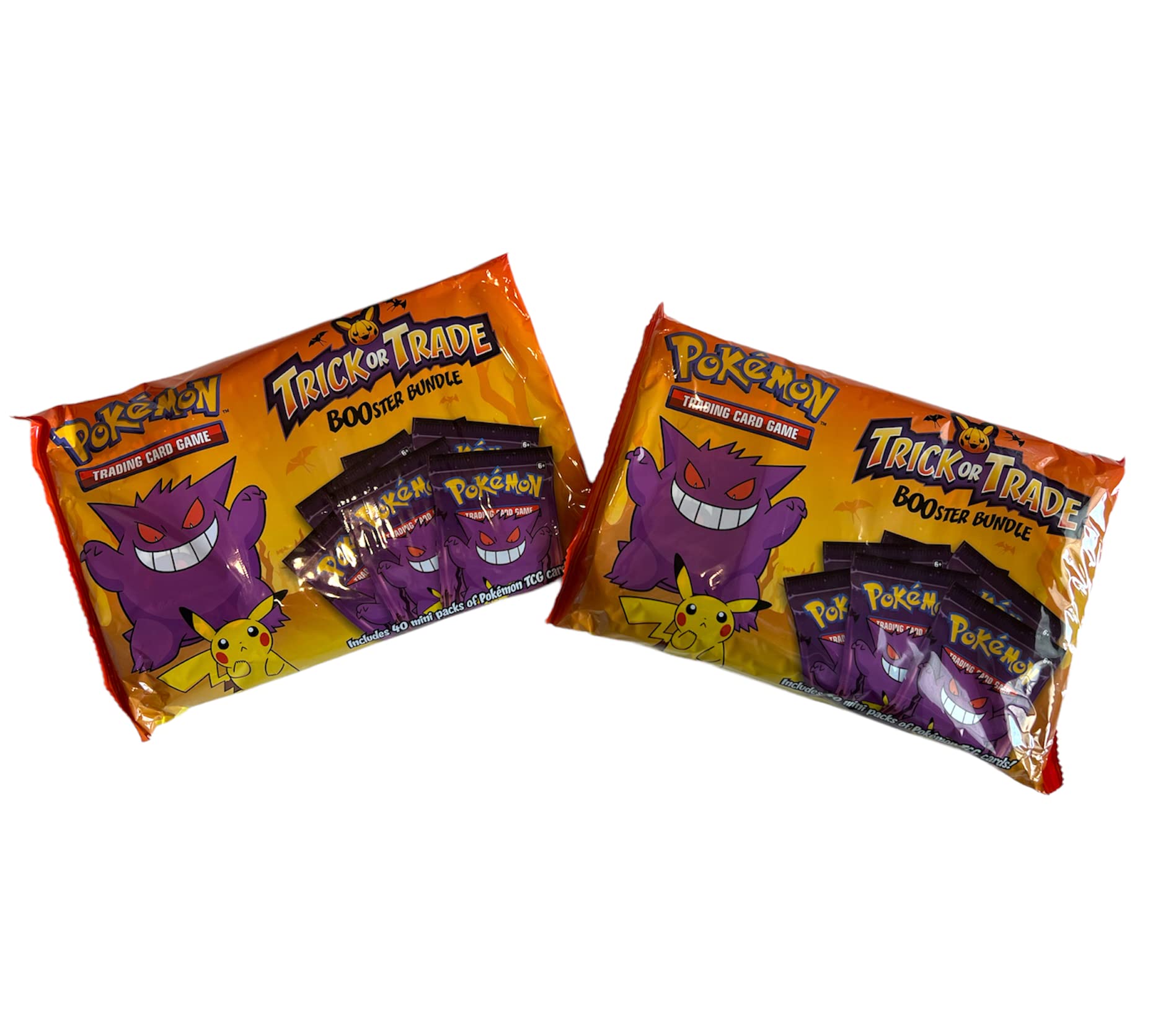 Pokemon TCG: Trick or Trade Booster Bundle, 2-Pack, 80 Total Mini Packs, for Children, Halloween, Trick Or Treat