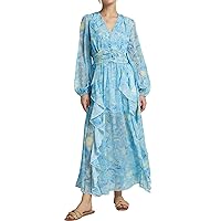 Women's Casual Dress Starry Night Sky 2022 Chiffon Yarn Van Gogh Loose Dress Plus Size