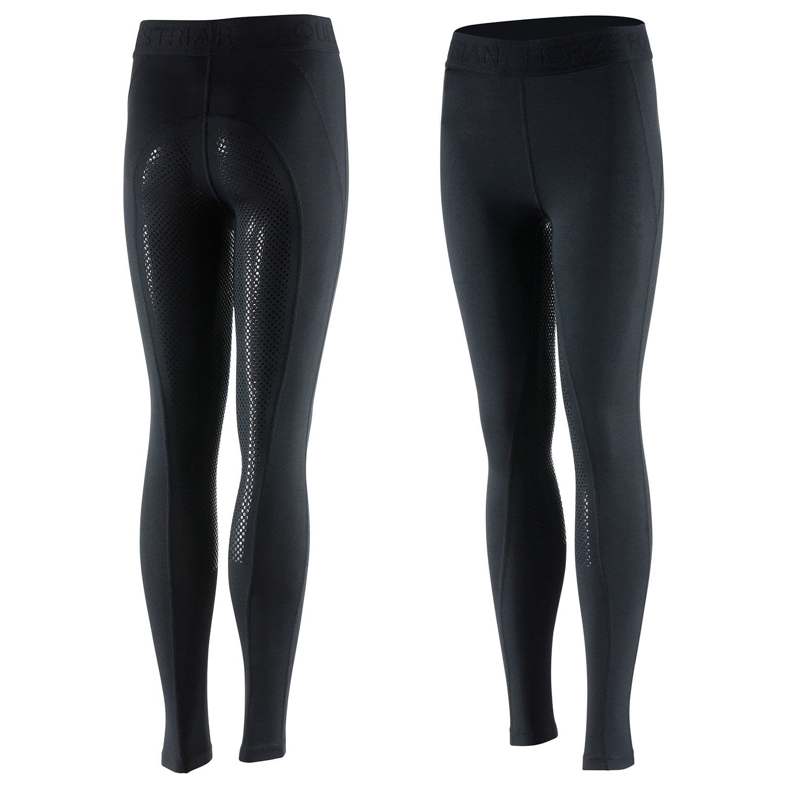 Horze Della High Waist Silicone Full Seat Breeches with Piping