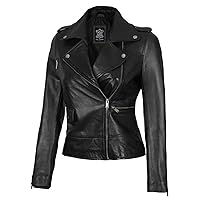 Decrum Asymmetrical Womens Leather Jacket - Real Lambskin Leather Jackets for Women