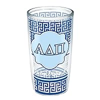Tervis Sorority - Alpha Delta Pi Made in USA Double Walled Insulated Tumbler Travel Cup Keeps Drinks Cold & Hot, 16oz - No Lid, Geometric