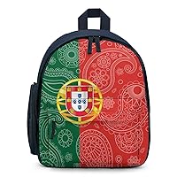 Portugal Paisley Flag Backpack Small Travel Backpack Lightweight Daypack Work Bag for Women Men