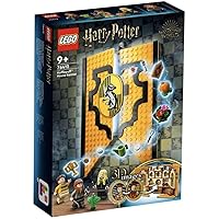LEGO 76412 Harry Potter Hufflepuff Dormitory Banner Hogwarts Themed Building Kit with Minifigures and Magic Accessories, Gift Idea for Girls and Boys, from 9 Years