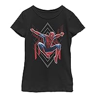 Marvel Girl's Spider Jump T-Shirt