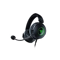 Razer Kraken V3 HyperSense - Wired USB Gaming Headset with Haptic Technology (TriForce Titanium 50 mm Drivers, THX Spatial Audio, Detachable HyperClear Cardioid Mic) Black