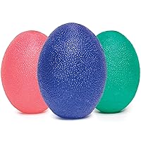 DMI 3-Piece Stress Ball Set for Adult, Use to Relieve Stress & Anxiety, Improve Finger & Grip Strength, Pink, Green & Blue Colors