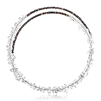 $130Tag Clear Quartz Certified Navajo Native Adjustable Choker Wrap Necklace 25569 Made by Loma Siiva