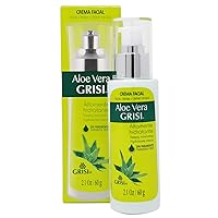 Grisi Aloe Vera Cream, Moisturizing Cream for all skin types enriched with Aloe Vera, Face Cream to Moisturize and Regenerate your skin, Keep Natural Balance, Skincare, Paraben-Free, 2.1 FL Oz, Bottle