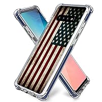 Flag Case for S10 [Anti-Slide] and [Drop Protection] Soft TPU Protective Case Cover Compatible with Samsung Galaxy S10 Plus/S10+ 2019 Release 6.4