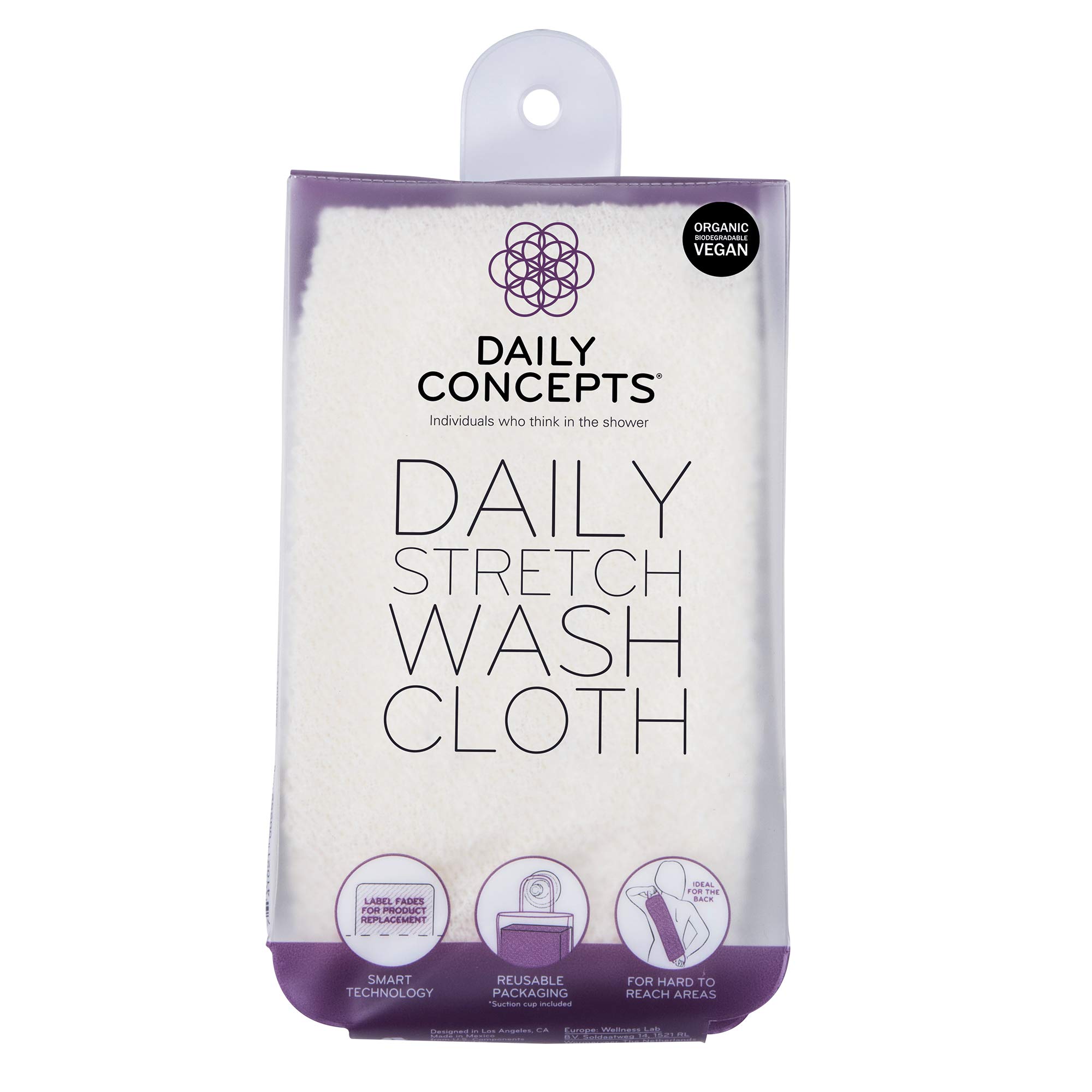 Daily Body Scrubber - Daily Facial Micro Scrubber - Daily Stretch Wash Cloth