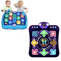 Whack Mole Games for Toddlers - 8 Buttons Light Up Dance Mat for Kids Ages 3 4-8 8-12