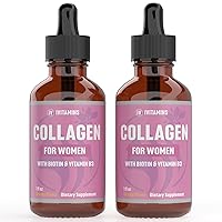 Collagen Liquid for Women | Collagen Supplements for Women | Colageno Para Mujer | Collagen and Biotin for Women | Liquid Collagen for Women Face | Collagen Drops for Women | Womens Collagen | 2 Pack