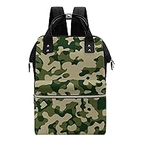Camouflage Texture Patterns Waterproof Mommy Bag Diaper Bag Backpack Multifunction Large Capacity Travel Bag