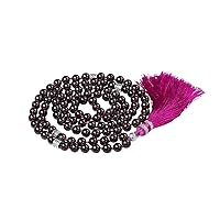 Red Garnet mala Beads Necklace for Women,Man, mala Bracelet, Prayer Beads Necklace 108 gemstone Jaap mala