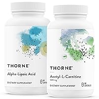 THORNE Antioxidant Nerve Support Duo - Alpha-Lipoic Acid & Acetyl-L-Carnitine Bundle - 60 Servings