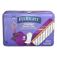 FitRight Incontinence Bladder Control Pads, Maximum Absorbency, 5.5