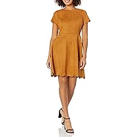 Pappagallo Women's Scallop Fit and Flare Dress
