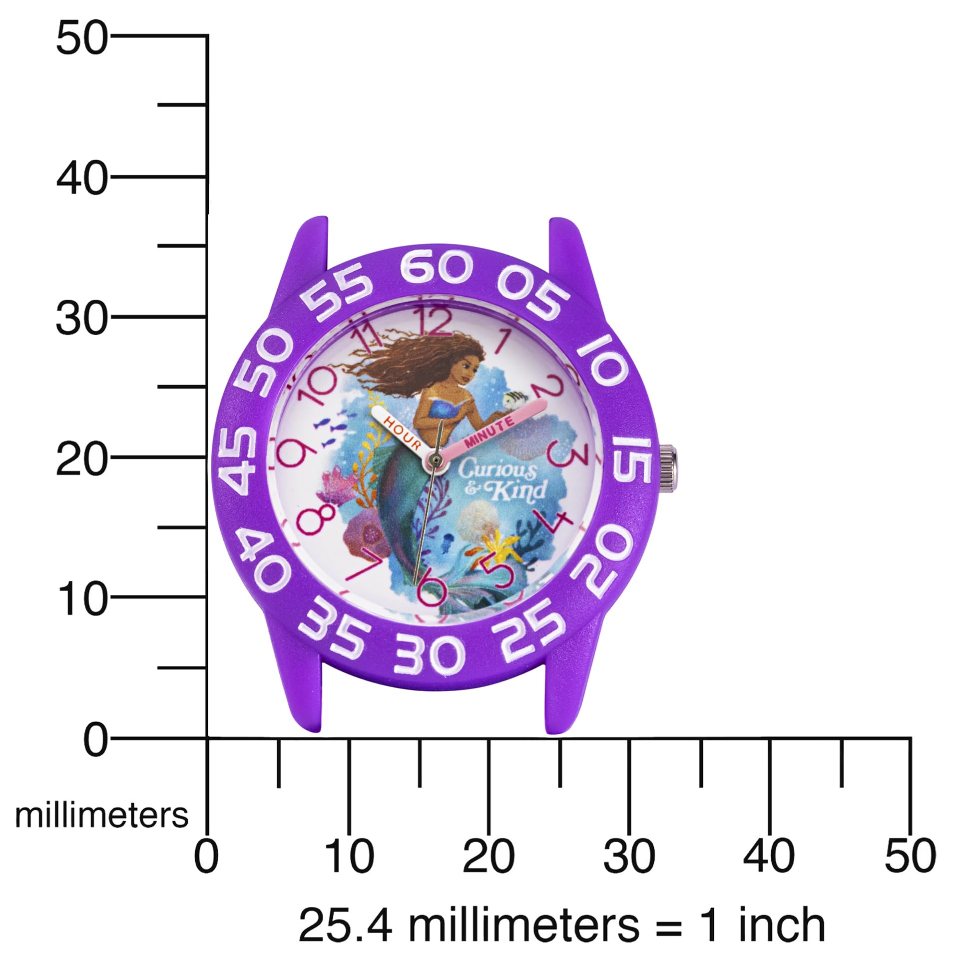 DISNEY The Little Mermaid Live Action Kids' Time Teacher Analog Quartz Watch