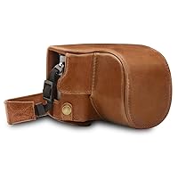 MegaGear MG1565 Ever Ready Genuine Leather Camera Case Compatible with Panasonic Lumix DC-LX100 II - Brown