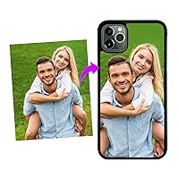 Photo Phone Case Compatible with Apple iPhone 11 Pro Max [6.1 inch] Personalized Your Picture or Image Printed On Protective Case 11PM Black