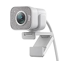 Logitech for Creators StreamCam Webcam for Streaming and Content Creation, Full HD 1080p 60 fps, Premium Glass Lens, Smart Auto-Focus, for PC/Mac - White